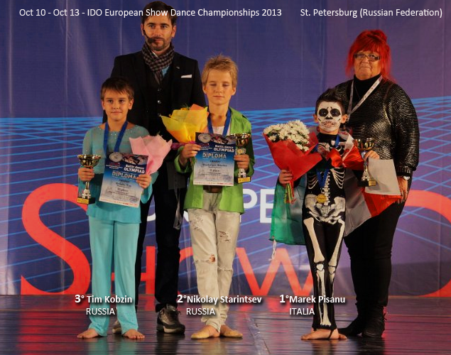 Marek Pisanu, campione europeo 2013 di show dance maschile cat. under 11